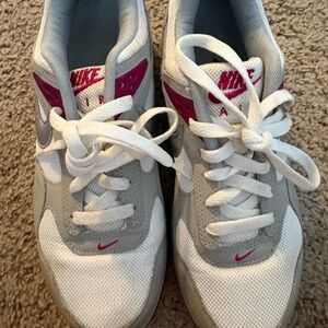 NIKE AIR Women's Athletic Sneakers in White, Gray & Pink